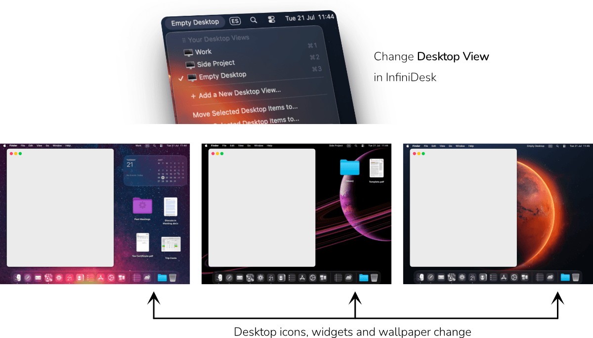 Image of InfiniDesk on Mac